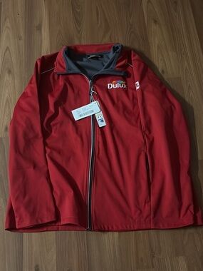 Dulux Women's Red Bomber Jacket with Full Zip